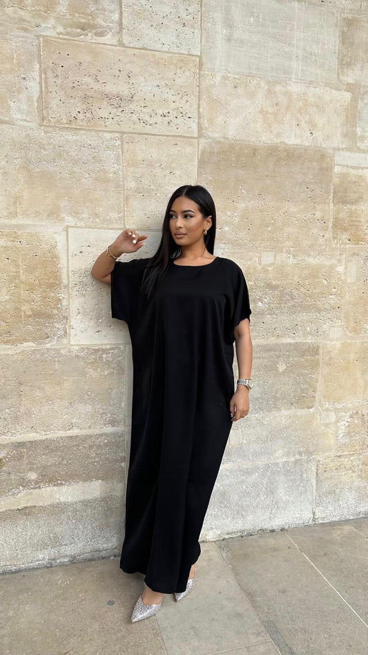 Sous Abaya  Noir ( soie de corée)