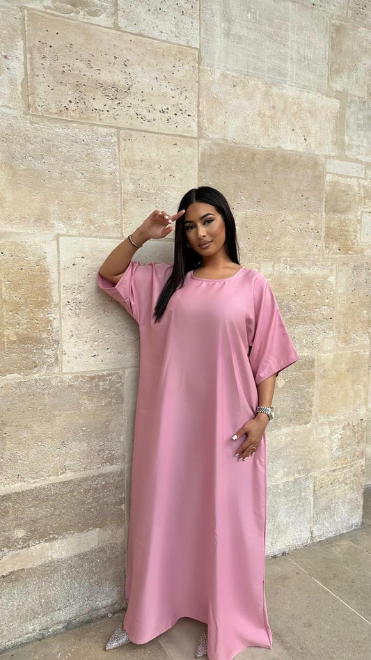 Sous Abaya Rose ( soie de corée)