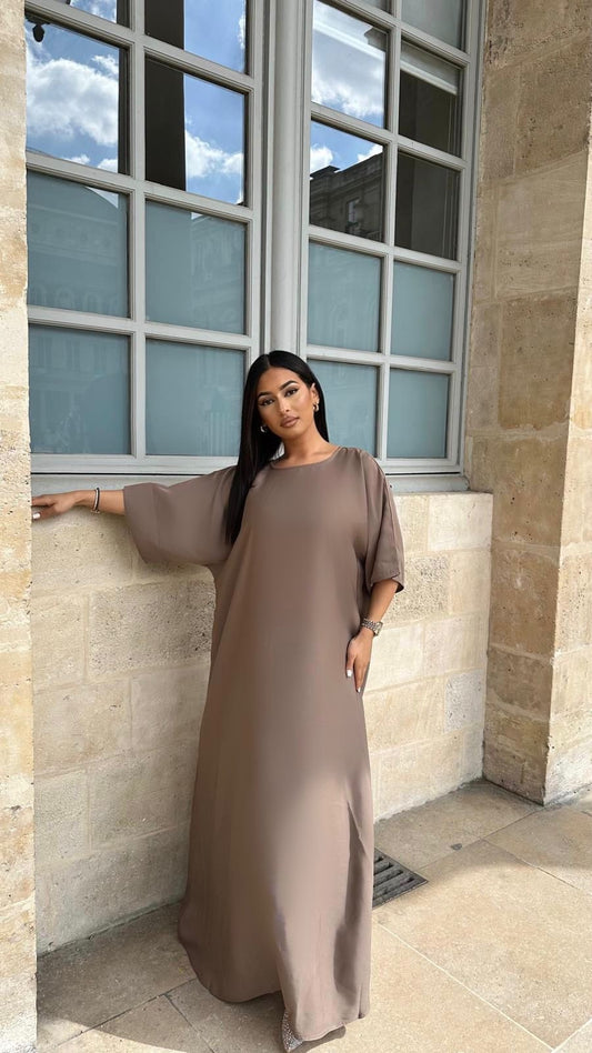 Sous Abaya Taupe( soie de corée)
